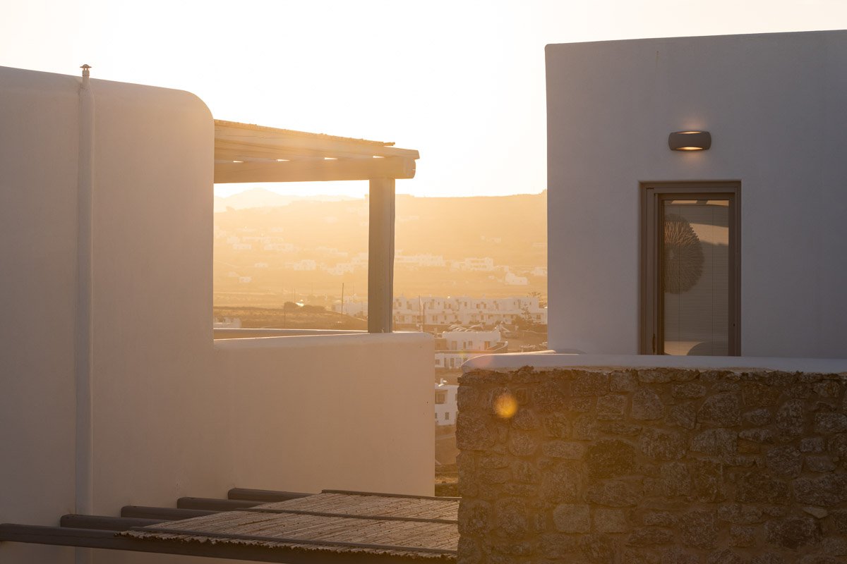 Sunset view from One-Bedroom Flat