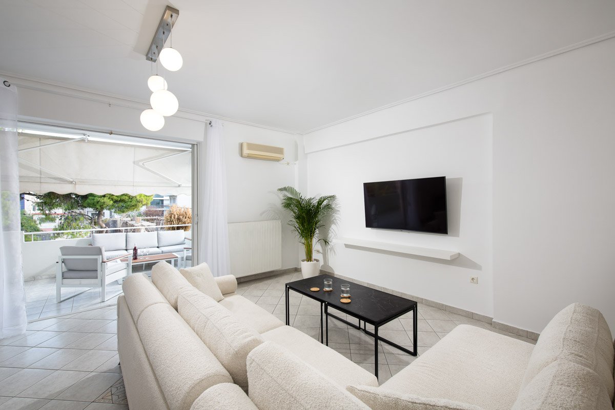 Interior of Alimos Flat, Living Room